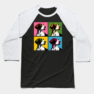 Pointer Pop Art - Dog Lovers Baseball T-Shirt